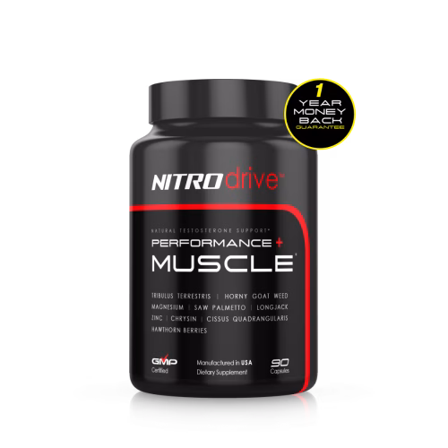 NITROdrive™ - Natural Testosterone Support for Performance + Muscle