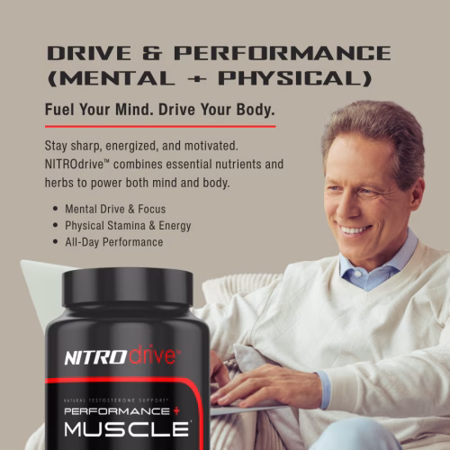 NITROdrive™ - Natural Testosterone Support for Performance + Muscle - Image 3