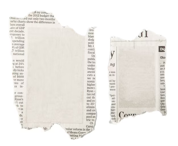 newspaper cut out