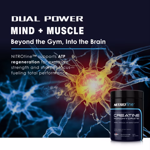 NITROtine™ - Creatine Monohydrate for Mental & Physical ATP Energy Support - Image 2