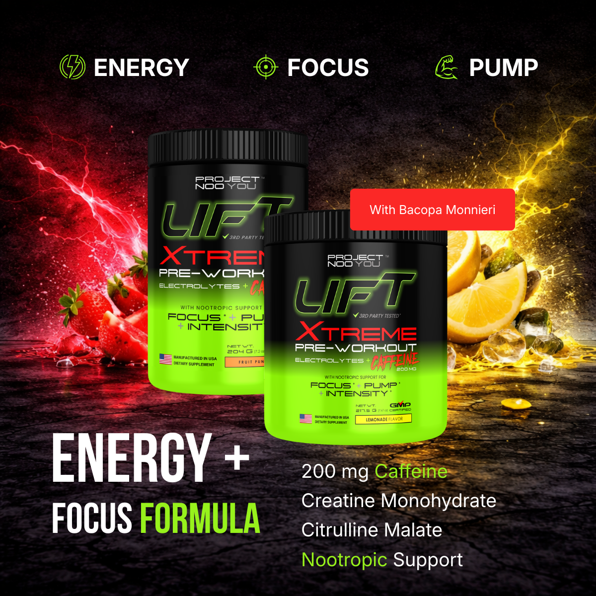 xtreme preworkout energy focus formula
